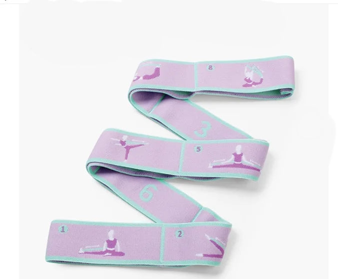 Elastic Yoga Pull Strap - Polyester Latex Resistance Band Loop for Pilates, Fitness, and Exercise Training