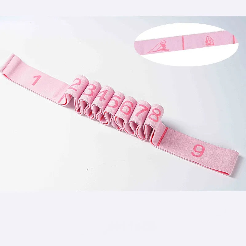 Elastic Yoga Pull Strap - Polyester Latex Resistance Band Loop for Pilates, Fitness, and Exercise Training