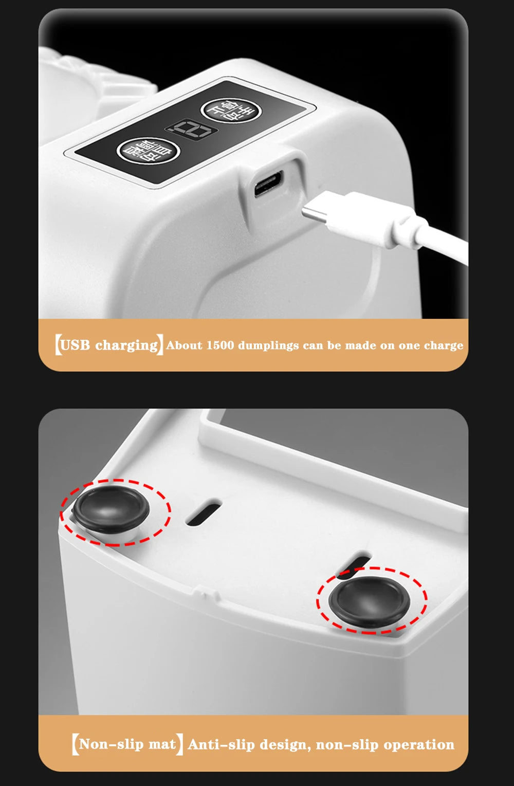 Electric Dumpling Maker Machine - Dumpling Skin Press and Manual Ravioli Mold Tool for Kitchen Accessories