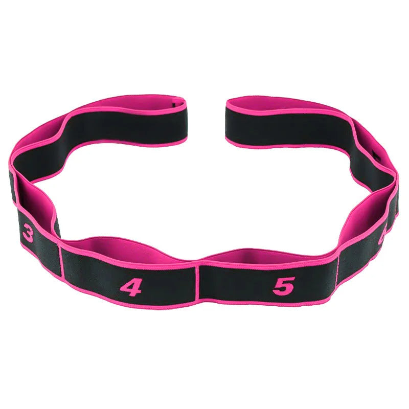 Elastic Yoga Pull Strap - Polyester Latex Resistance Band Loop for Pilates, Fitness, and Exercise Training