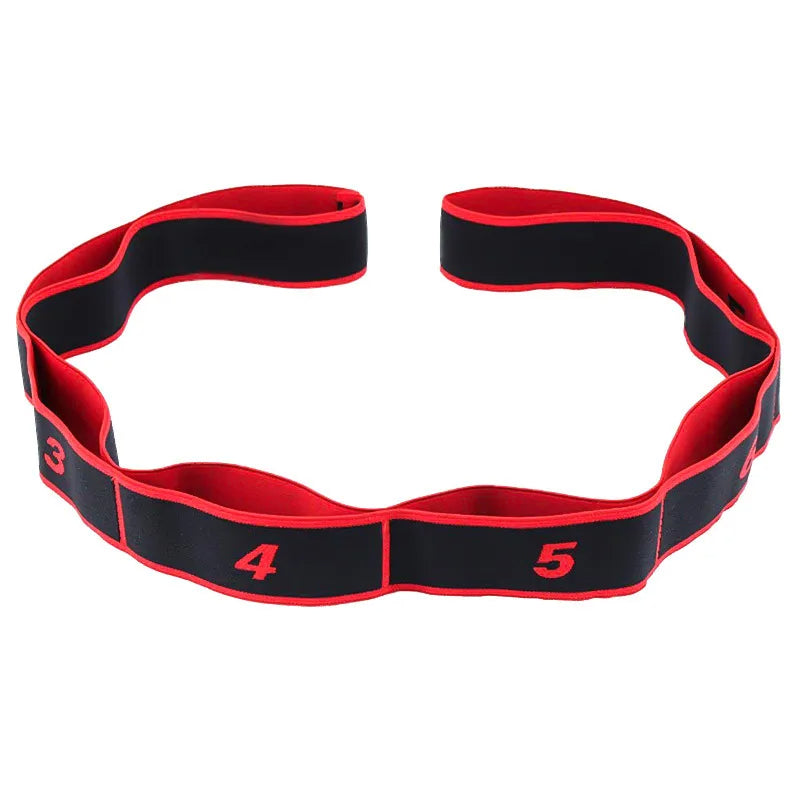 Elastic Yoga Pull Strap - Polyester Latex Resistance Band Loop for Pilates, Fitness, and Exercise Training