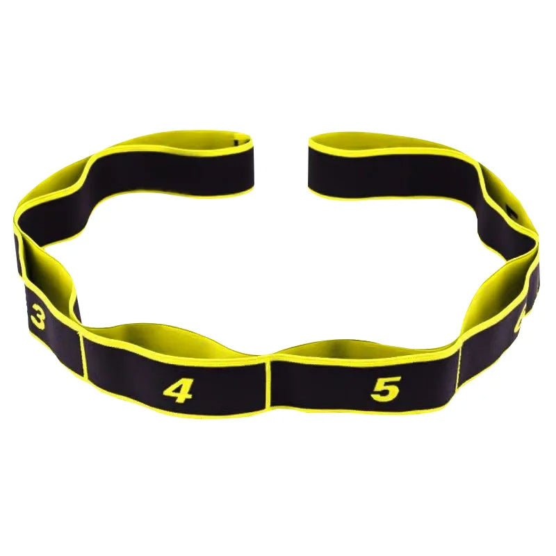 Elastic Yoga Pull Strap - Polyester Latex Resistance Band Loop for Pilates, Fitness, and Exercise Training