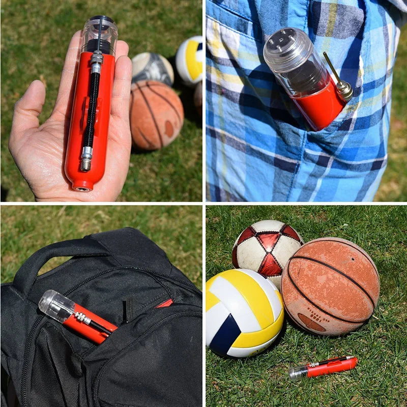 Portable Mini Ball Pump for Sport Volleyball Football Basketball Soccer Yoga Ball Hand Air Pump Faster Inflation Gadget