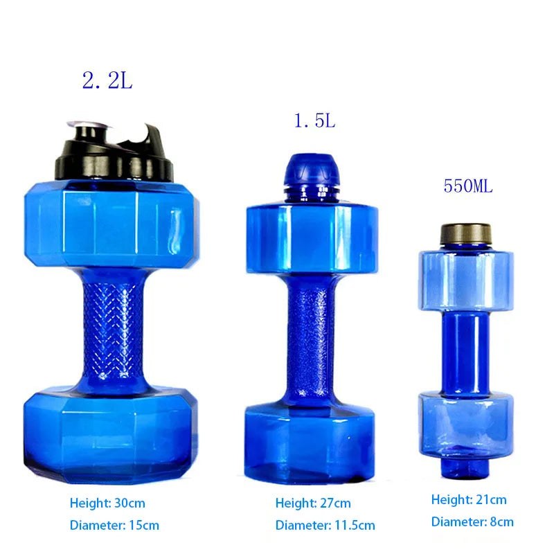 Adjustable Portable Water-Filled Dumbbell Water Bottle Fitness Dual-Use