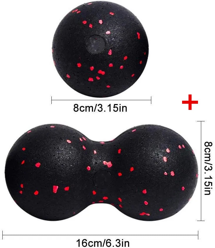 EPP Peanut Massage Ball - Fitness Massager for Back, Neck, and Foot Therapy
