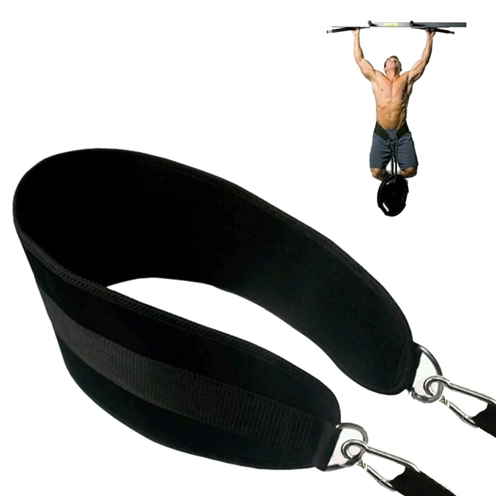 Dip and Pull-Up Belt for Strength Training with Weights