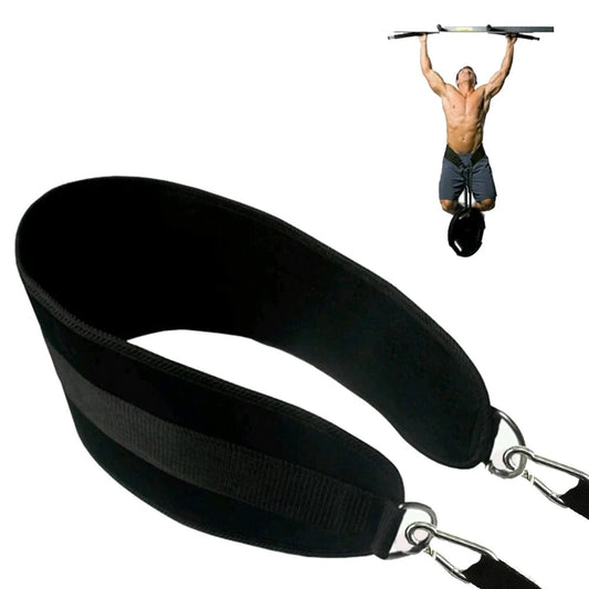 Dip and Pull-Up Belt for Strength Training with Weights