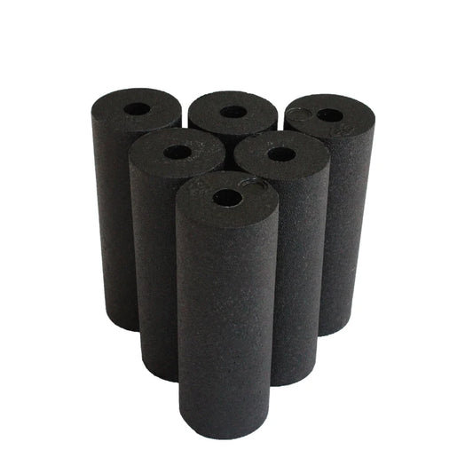 EPP Hollow Yoga Foam Roller and Massage Ball Set - Pilates and Fitness Equipment for Yoga and Gym Exercises, Black