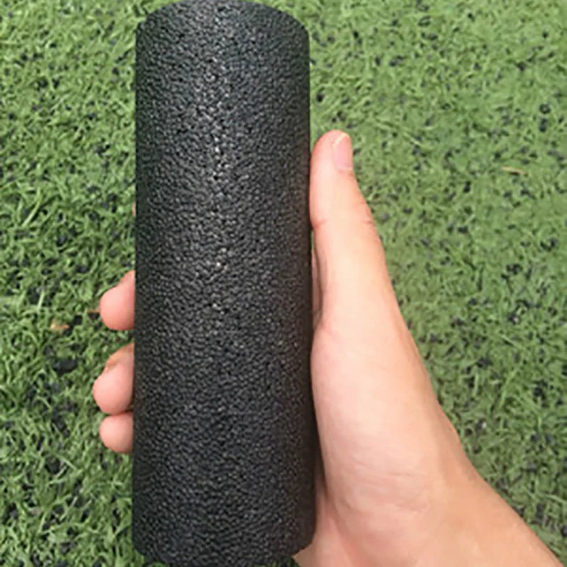 EPP Hollow Yoga Foam Roller and Massage Ball Set - Pilates and Fitness Equipment for Yoga and Gym Exercises, Black