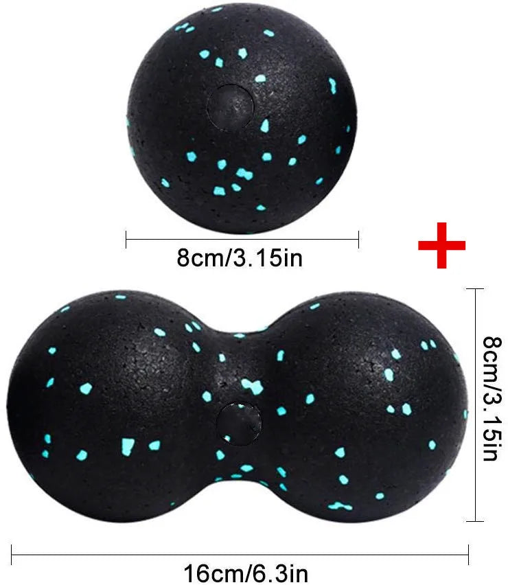 EPP Peanut Massage Ball - Fitness Massager for Back, Neck, and Foot Therapy