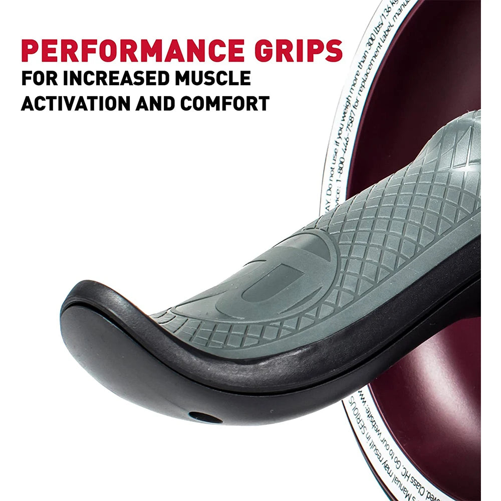 Noise-Free Ab Roller with Automatic Rebound - Abdominal Muscle Trainer for Home Training and Gym Fitness Equipment