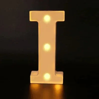 Alphabet LED Night Lights Luminous Number Letter Lamp 16cm Letter Light for Home Wedding Birthday Christmas Party Decoration