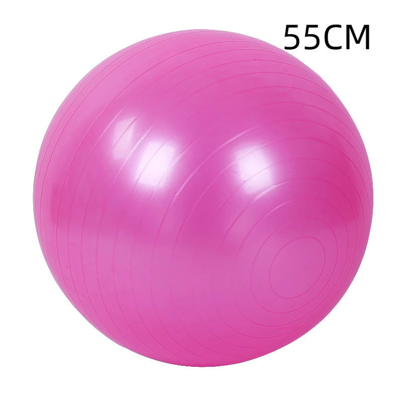 Yoga Pilates Ball for Gym and Fitness - Soft Exercise Ball with Cover for Workouts, Available in Sizes 45cm, 55cm, 65cm, 75cm, 85cm, and 95cm