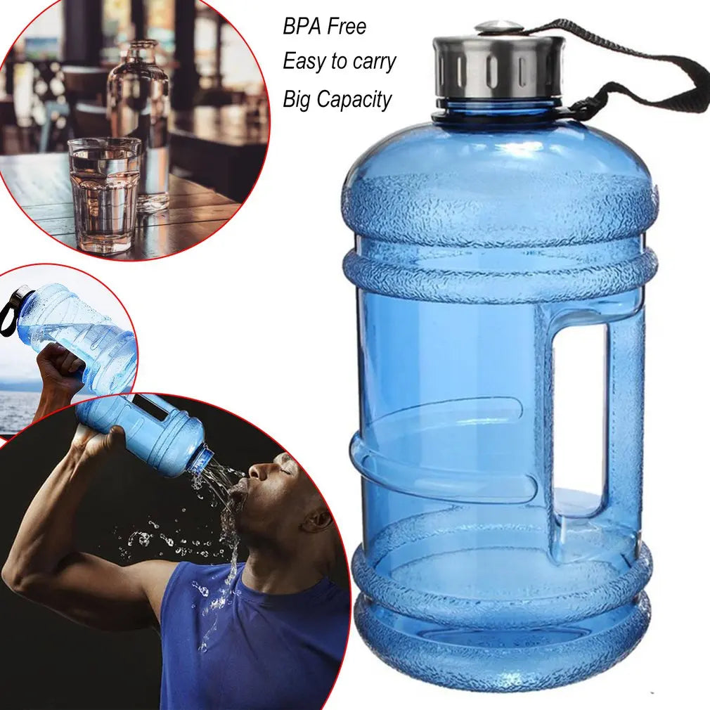 2-2L Large-Capacity Portable PETG Water Bottle with Handle - Perfect for Outdoor Sports, Gym Training, Workouts, and Shakes