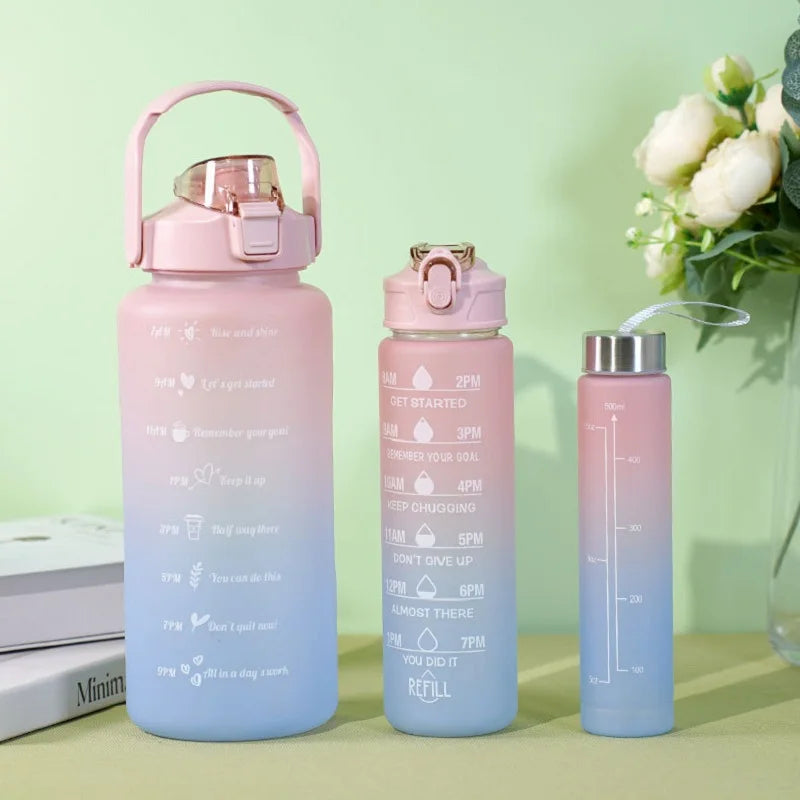 3-Pack Sports Water Bottles - Ideal for Office, School, Gym, Workouts, and Outdoor Use with Large Capacity