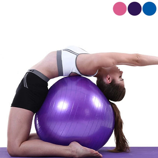 45cm Fitness Exercise Ball - PVC Gym Ball for Yoga Classes, Gym Training, and Physical Therapy