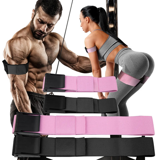 BFR Bands - Blood Flow Restriction Resistance Straps for Thigh, Glute, and Hip Building Workouts