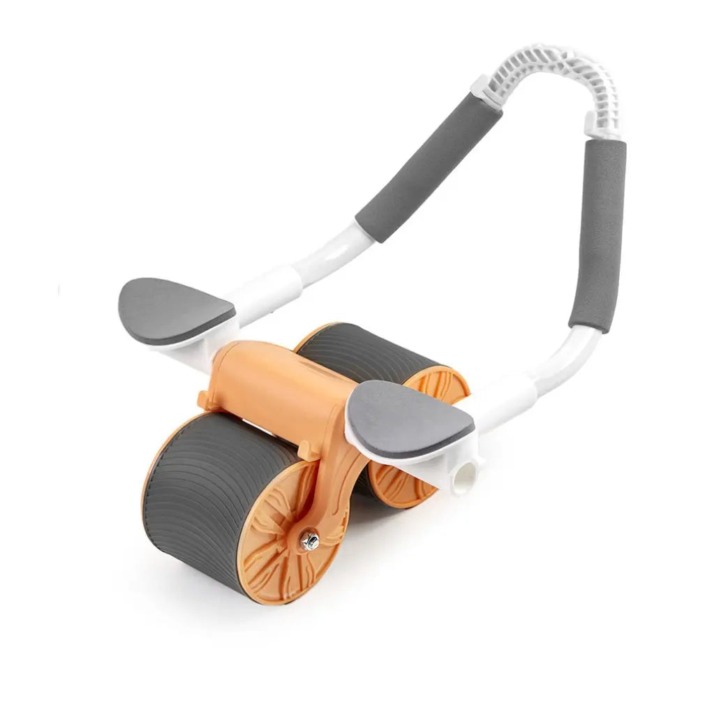 Automatic Rebound Ab Roller with Elbow Support - Dual-Wheel Abdominal Exercise Equipment for Slimming, Belly Fitness, and Strength Training