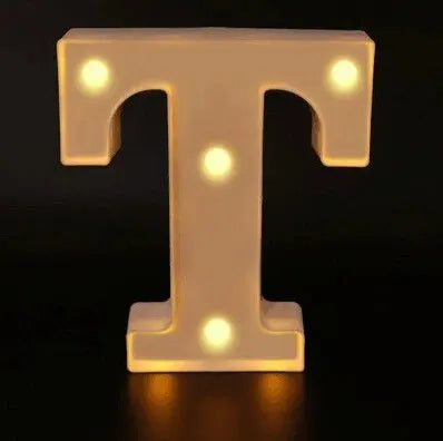 Alphabet LED Night Lights Luminous Number Letter Lamp 16cm Letter Light for Home Wedding Birthday Christmas Party Decoration