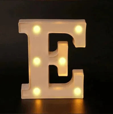 Alphabet LED Night Lights Luminous Number Letter Lamp 16cm Letter Light for Home Wedding Birthday Christmas Party Decoration