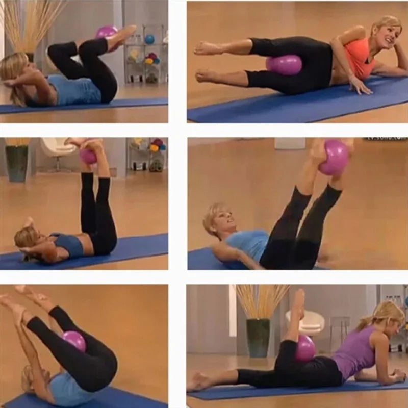 25cm Pilates and Fitness Ball - Gymnastics, Balance, and Core Exercise Ball for Yoga and Indoor Training Equipment