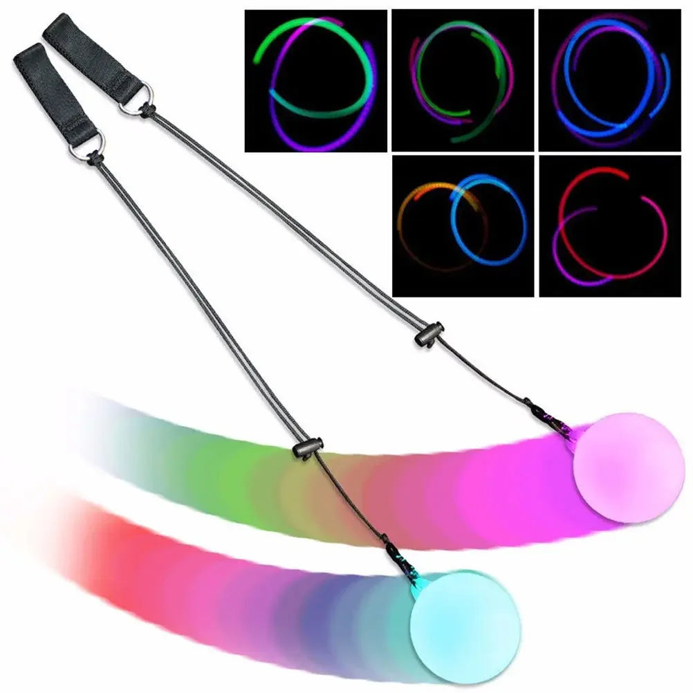 LED POI Ball - Luminous Belly Dance Prop, Yoga Exercise Accessory, and Stage Performance Tool