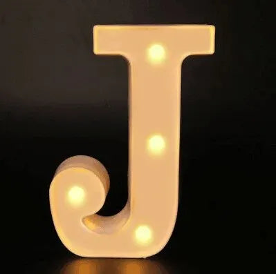 Alphabet LED Night Lights Luminous Number Letter Lamp 16cm Letter Light for Home Wedding Birthday Christmas Party Decoration