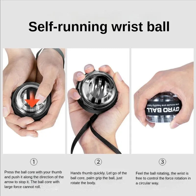 Gyroscopic Powerball Gyro Power Wrist Ball Arm Hand Muscle Trainer