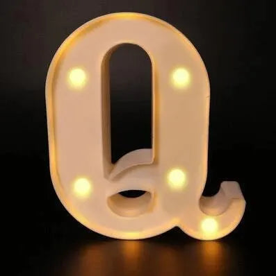 Alphabet LED Night Lights Luminous Number Letter Lamp 16cm Letter Light for Home Wedding Birthday Christmas Party Decoration