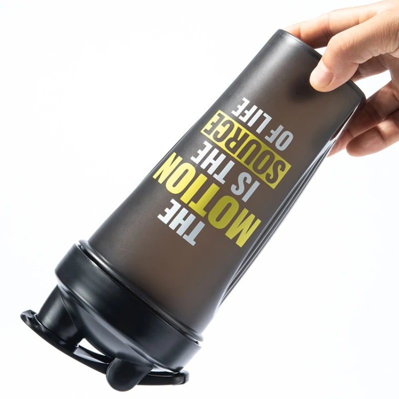 Shaker Bottles Gym Sports Protein Powder Mixing Bottle Outdoor Portable Leak Proof Plastic Cup Drinkware