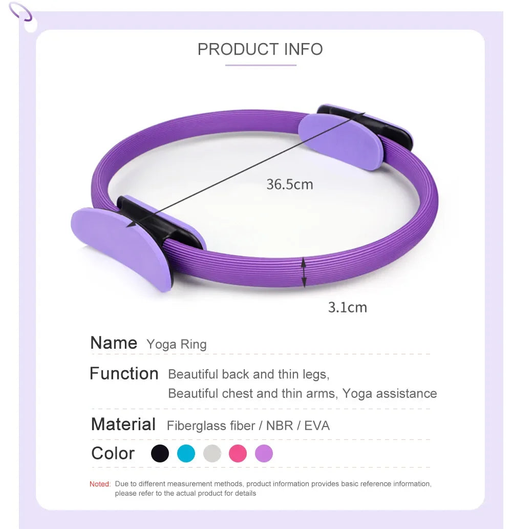 Yoga Fitness Ring Pilates Ring Home Gym Workout Pilates