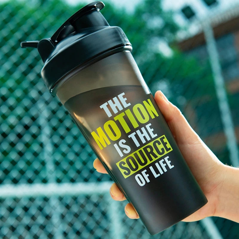 Shaker Bottles Gym Sports Protein Powder Mixing Bottle Outdoor Portable Leak Proof Plastic Cup Drinkware