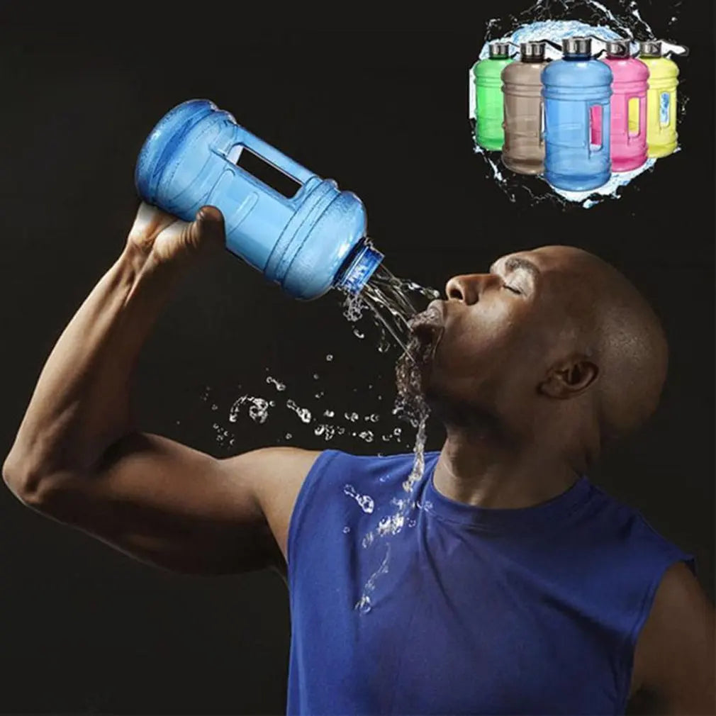2-2L Large-Capacity Portable PETG Water Bottle with Handle - Perfect for Outdoor Sports, Gym Training, Workouts, and Shakes