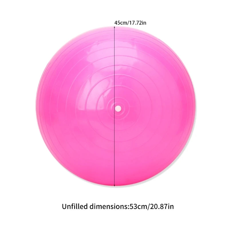 45cm Fitness Exercise Ball - PVC Gym Ball for Yoga Classes, Gym Training, and Physical Therapy