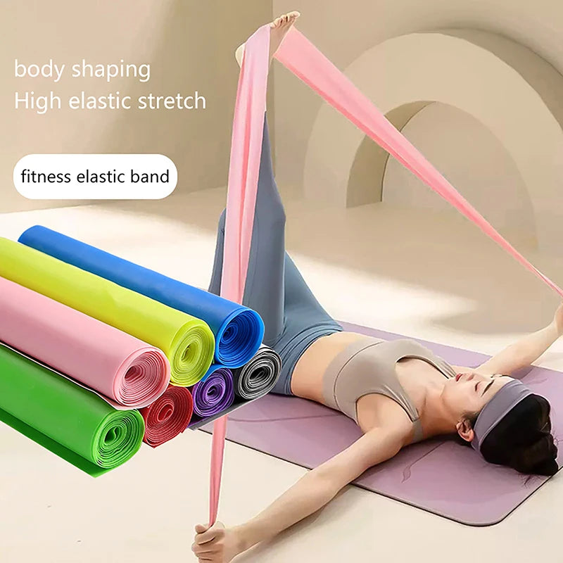 Portable Yoga Elastic Bands - Latex Pilates Strength and Resistance Bands