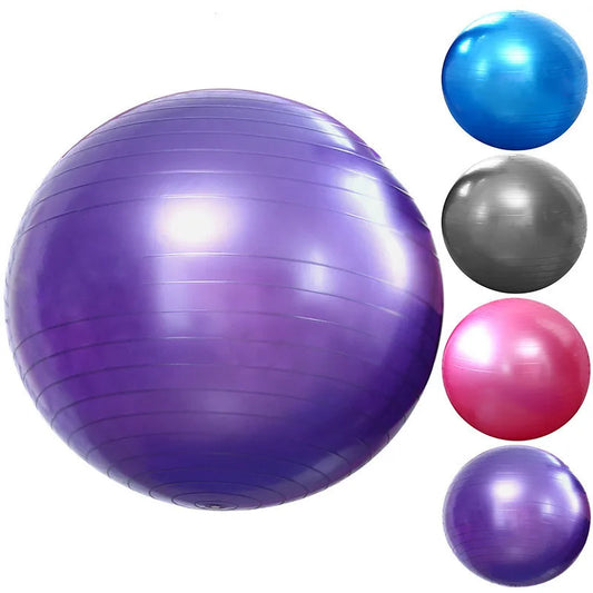Yoga Pilates Ball for Gym and Fitness - Soft Exercise Ball with Cover for Workouts, Available in Sizes 45cm, 55cm, 65cm, 75cm, 85cm, and 95cm