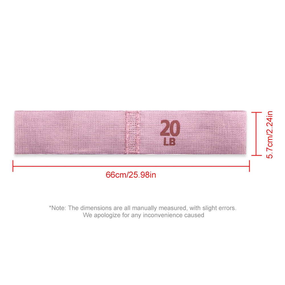 Fabric Resistance Booty Bands - Stretch Fitness Straps with Anti-Slip Design for Pilates, Hip Circles, Glutes, and Thigh Exercises, Perfect for Yoga and Gym Workouts