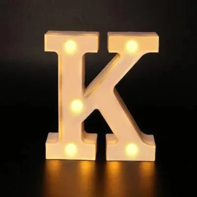 Alphabet LED Night Lights Luminous Number Letter Lamp 16cm Letter Light for Home Wedding Birthday Christmas Party Decoration