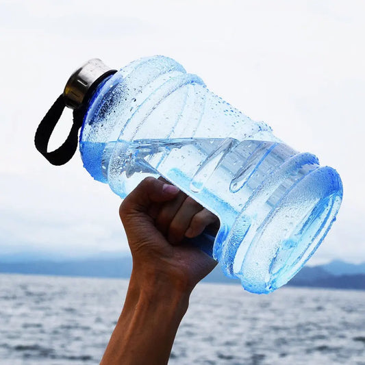 2.2L Large-Capacity Portable PETG Water Bottle with Handle - Perfect for Outdoor Sports, Gym Training, Workouts, and Shakes