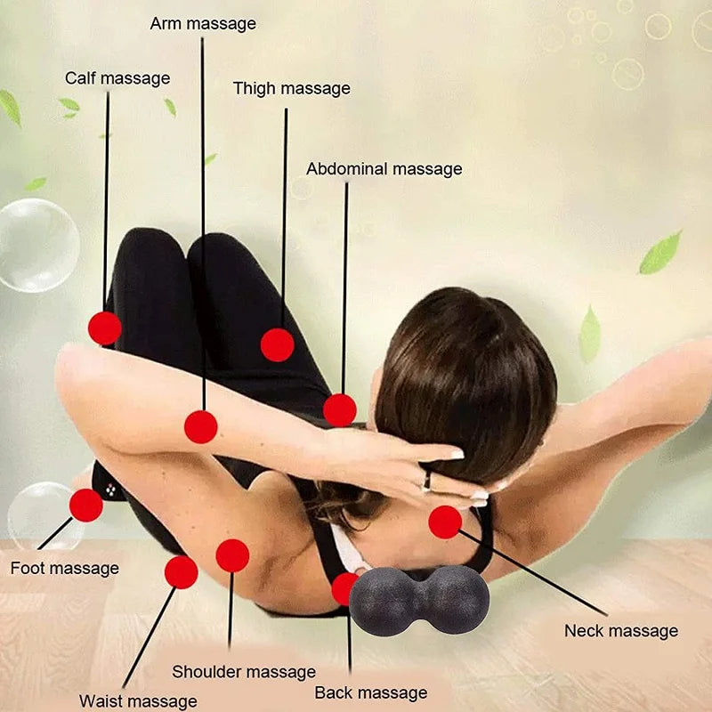 EPP Peanut Massage Ball - Fitness Massager for Back, Neck, and Foot Therapy
