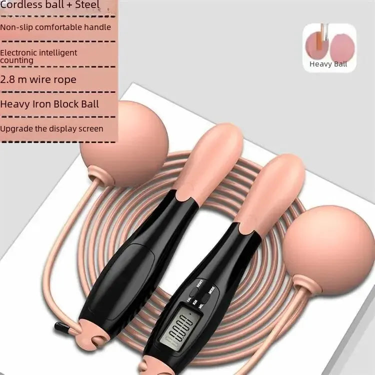 No-rope Large Ball Jump Rope Steel Wire Weighted Counting