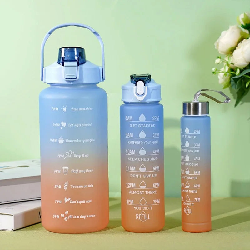 3-Pack Sports Water Bottles - Ideal for Office, School, Gym, Workouts, and Outdoor Use with Large Capacity