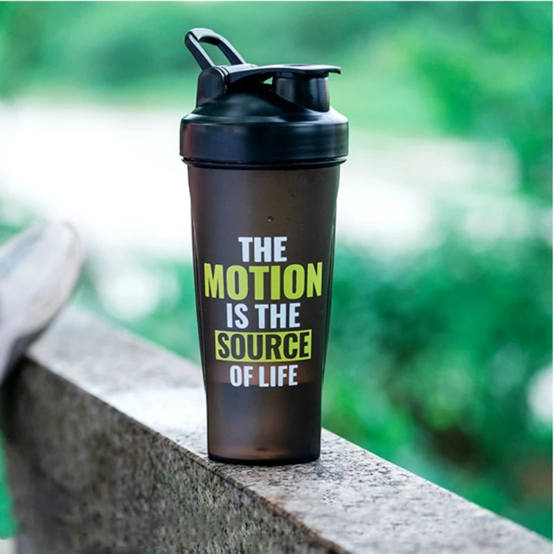 Shaker Bottles Gym Sports Protein Powder Mixing Bottle Outdoor Portable Leak Proof Plastic Cup Drinkware