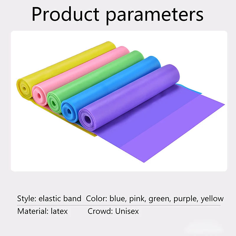 Portable Yoga Elastic Bands - Latex Pilates Strength and Resistance Bands