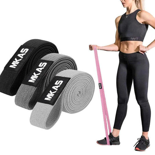 Long Resistance Loop Band Set Unisex Fitness Yoga Elastic Bands Hip Circle Thigh Squat Band Workout Gym Equipment for Home