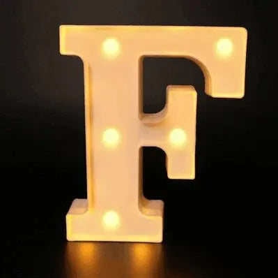 Alphabet LED Night Lights Luminous Number Letter Lamp 16cm Letter Light for Home Wedding Birthday Christmas Party Decoration