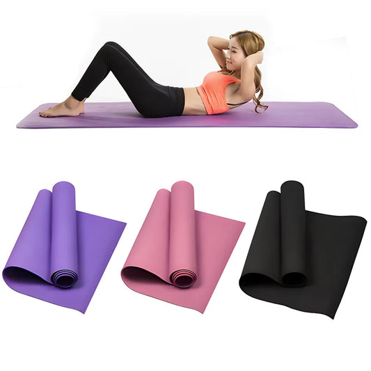 4mm Thick EVA Yoga Mats - Perfect for Yoga, Pilates, and Exercise