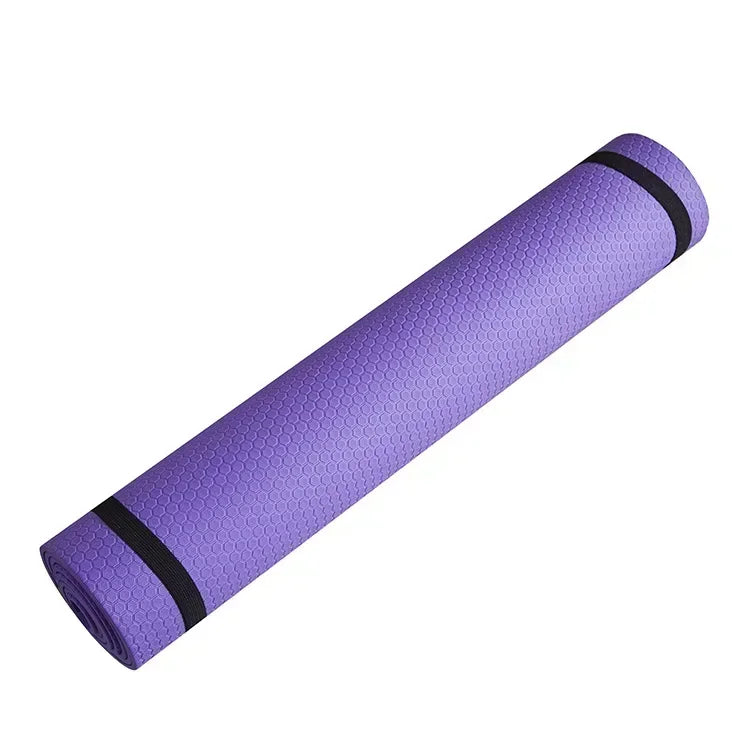 3MM-5MM Thick Anti-Skid Yoga Mat, EVA Comfort Foam, Ideal for Exercise, Yoga, Pilates, and Gymnastics
