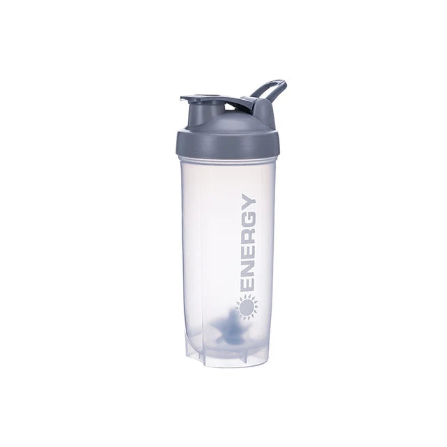 500-700ml Portable Shaker Bottle with Stirring Ball - Ideal for Protein Shakes and Pre-Workout Drinks, BPA-Free Design