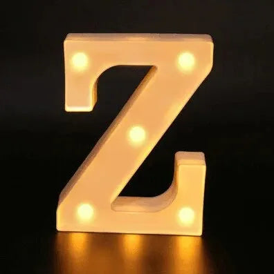 Alphabet LED Night Lights Luminous Number Letter Lamp 16cm Letter Light for Home Wedding Birthday Christmas Party Decoration
